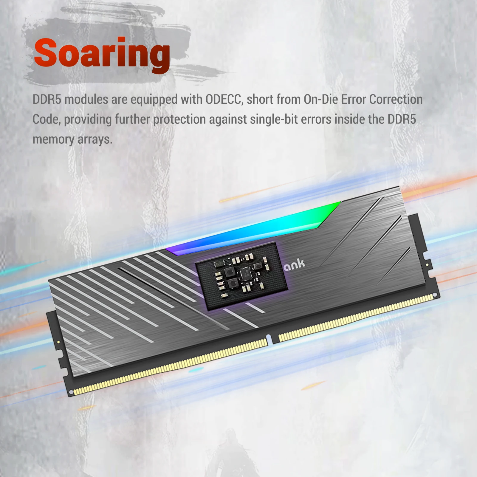 Kingbank DDR5 Memory Ram DDR5 6400MHz 6800MHz 32GB (16GB X2) 64GB ( 32GB X2) Memoria Ram DDR5 RGB XMP3.0 DIY Computer Desktop