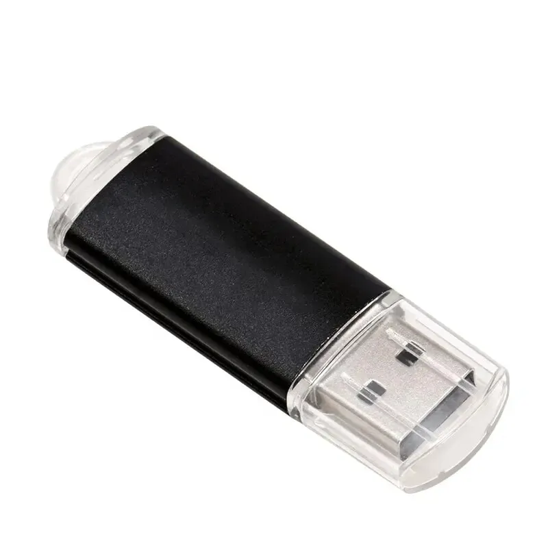 Unidad flash USB 64GB Pen Drive Memory Stick de metal Pendrive negro 32GB Almacenamiento externo de alta velocidad Regalos creativos Disco U