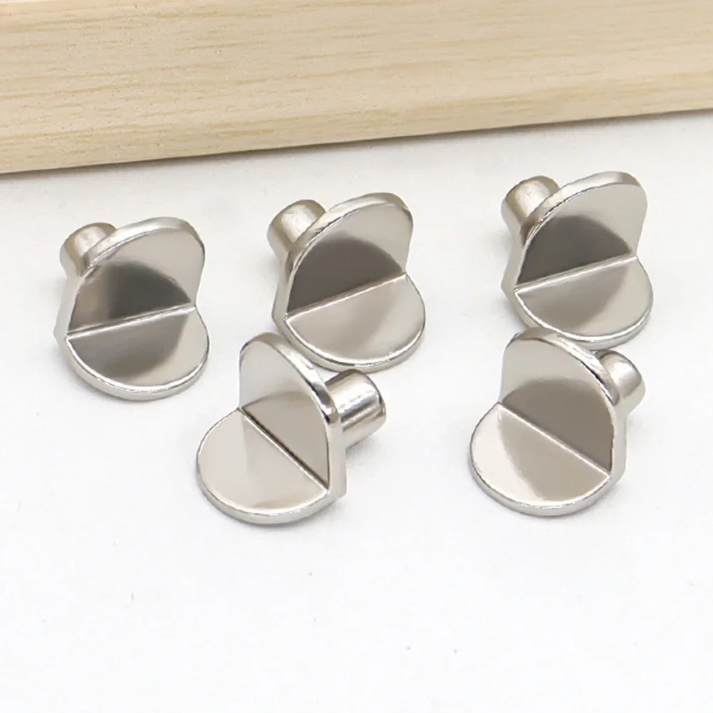 20pcs L-Shaped Shelf Support Studs (5mm) - Fix Wooden/Glass Boards in Cabinets, Ideal Furniture Bracket Holders