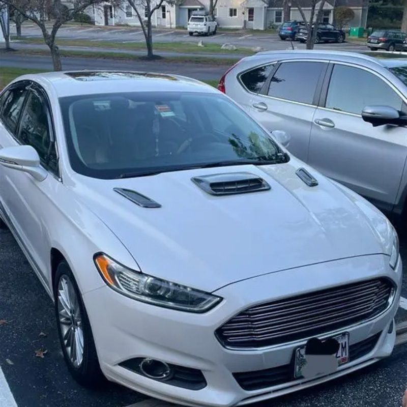 40 センチメートルユニバーサル車のエアフロー装飾インテークフードスクープボンネットベントステッカーカバーフードあらゆるフラットフード車両に適合