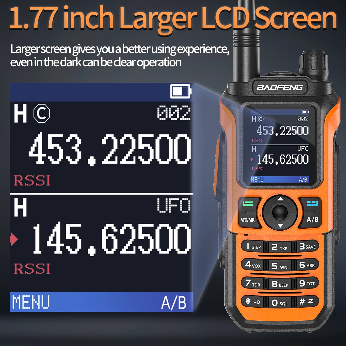Baofeng UV-21 PRO V2 Walkie Talkie Long Range Wireless Copy Frequency Typ-C Ladegerät Tri Band High Power Wasserdicht HAM Radio