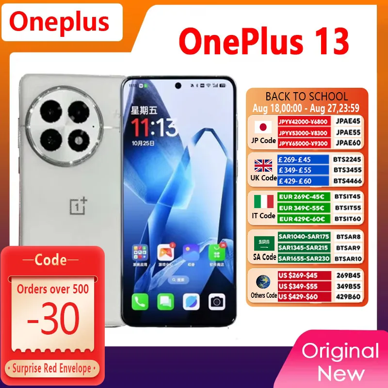 All New OnePlus 13 Snapdragon 8 Elite Hasselblad Camera 6.82-inch 2K AMOLED Display 6000mAh Battery 100W SUPERVOOC ColorOS 15