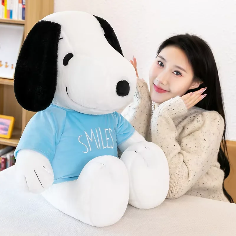 35cm novo dos desenhos animados bonito snoopy brinquedo de pelúcia travesseiro sofá volta boneca de pelúcia presentes para crianças