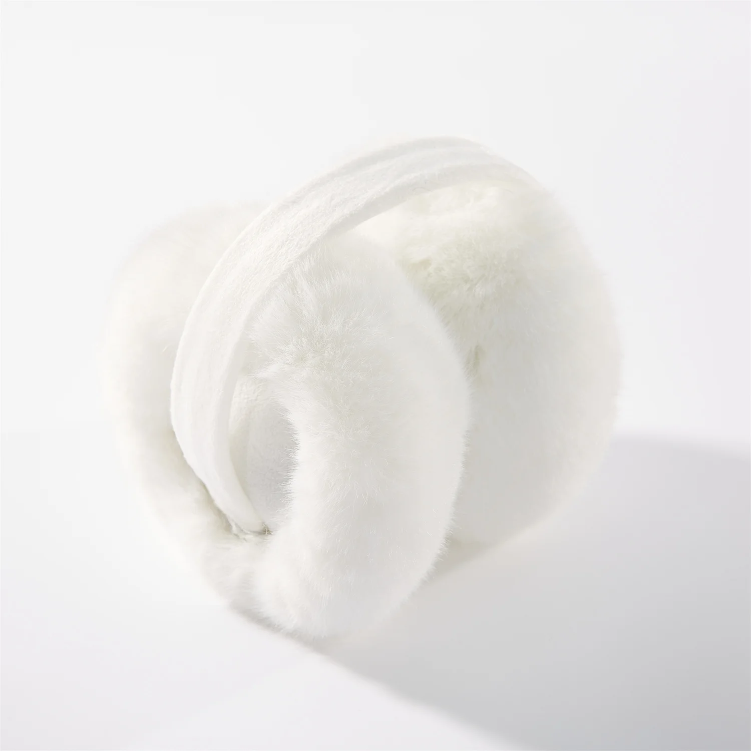 Cache-oreilles classiques en fourrure de lapin pour hommes et femmes, cache-oreilles en peluche, coupe-vent chaud, blanc, mode d'hiver, accessoires