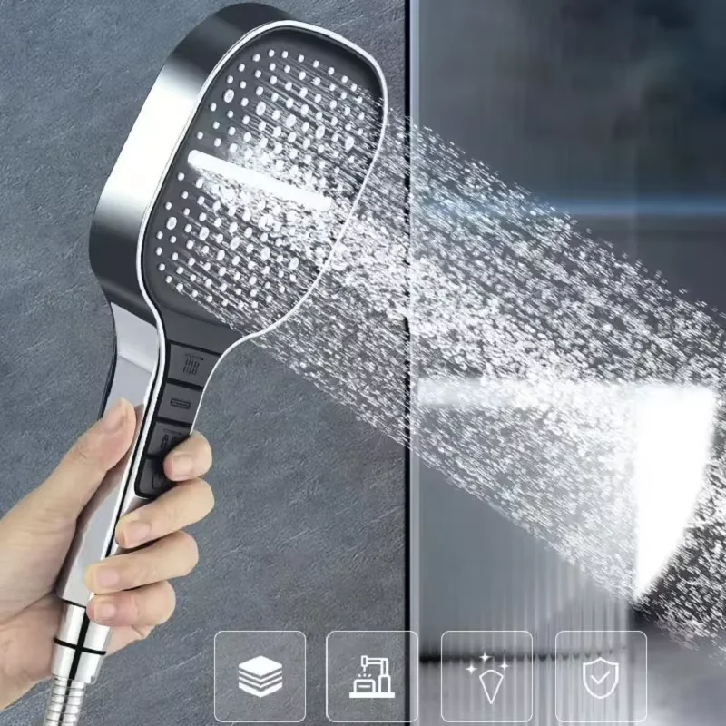 Xiaomi nuevo Panel grande de 13CM cabezal de ducha de 3 modos cabezal de ducha de masaje de agua de alta presión con elemento filtrante accesorios de baño