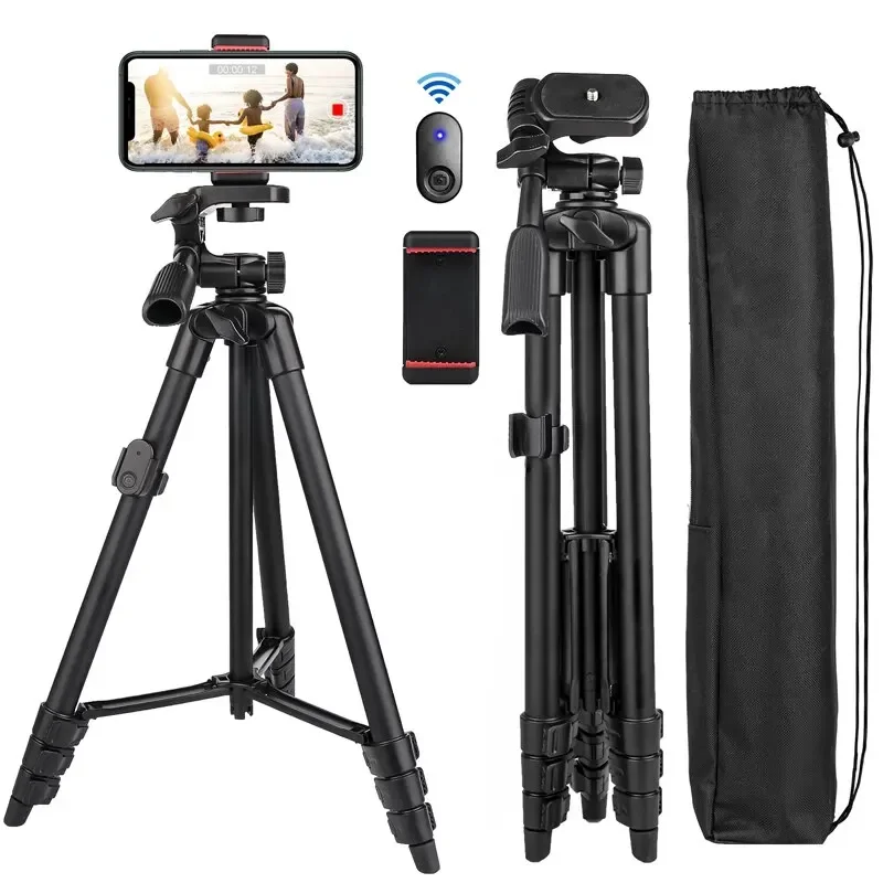 "Extendable Professional Tripod Stand for Phone Video Camera with Selfie Remote Control Xiaomi HUAWEI iPhone Gopro Photography"​