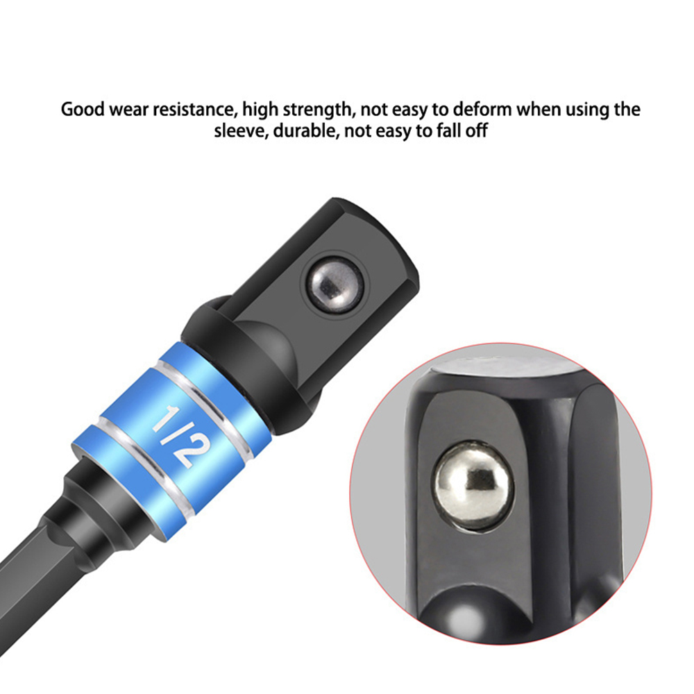 Black 105 ° Turning Screwdriver Joint Electric Drill Corner Socket Screwdriver Head 3PC Hexagonal Conversion Extension Tool Set
