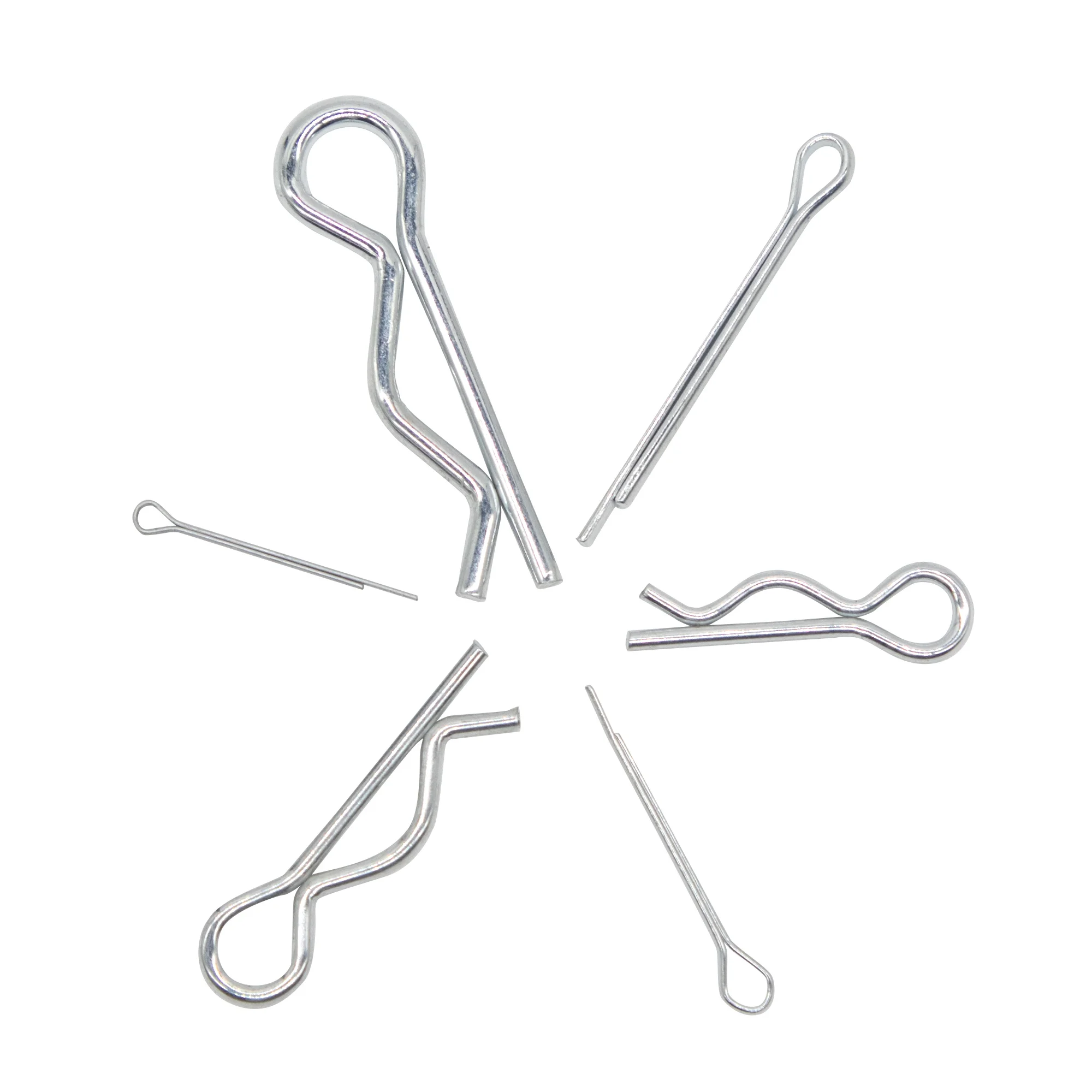 458pcs Cotter pin and R-pin assortment kits available in 10 sizes Locking Pin Split Pin Tractor Clip Mechanical Hitch Pin Carbon
