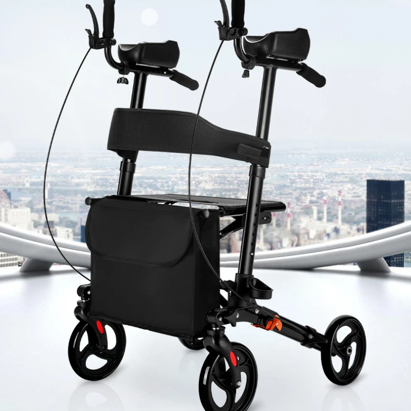 Dispositivo portátil Sillas para personas mayores Taburete ajustable portátil para discapacitados Sillas para personas mayores Carros Bolsa de almacenamiento Silla de ruedas Muebles para personas mayores