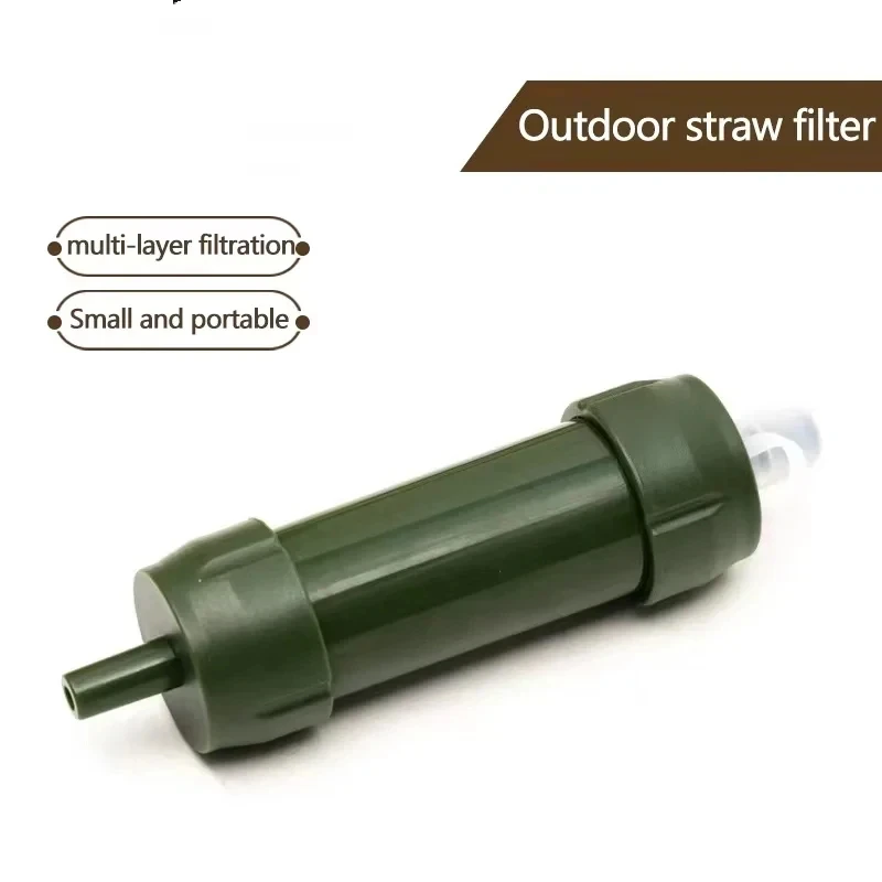 Outdoor Water Filter Straw Mini Camping Purification Portable Hiking Hiking Water Purifier Water Filter Straw Emergency Supplies