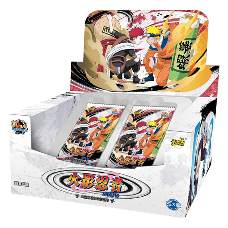 KAYOU Echte Naruto Kaarten Doos Anime Figuur Card Booster Pack Sasuke Collectie Flash Card Speelgoed Verjaardag Kerstcadeau voor kinderen