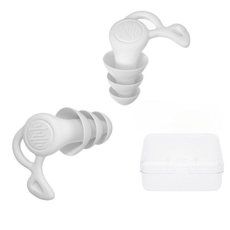 Tapones reutilizables de silicona antiruido de 3 capas, tapones para los oídos impermeables para nadar, dormir, bucear, Surf, Protector suave y cómodo para los oídos
