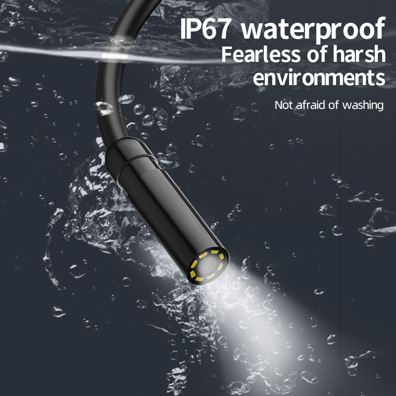 Single Dual Lens Car Tube Drain Pipe Endoscope Automotive Borescope Endoscopic Inspection Endoscopy Cameras For Cars Tools 1080p