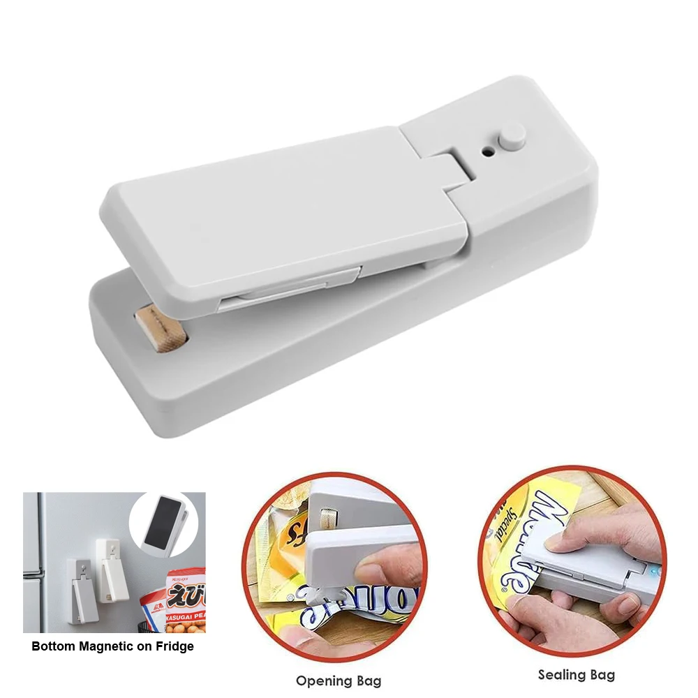 USB 2 IN 1 ヒートシール装置熱プラスチック食品ポータブルシーラーチップスナックバッグシーラー機包装キッチンアクセサリー
