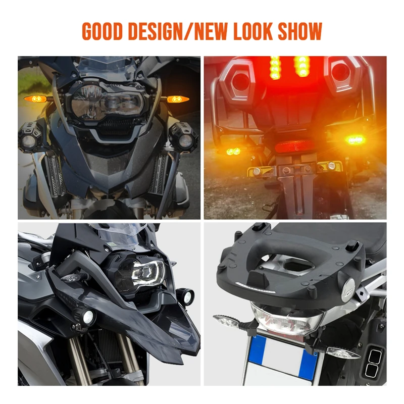 Front Rear LED Turn Signal Indicator Light Blinker For BMW R1200GS F800GS S1000RR F800R HP2 Sport K1300S G450X F800ST R nine T