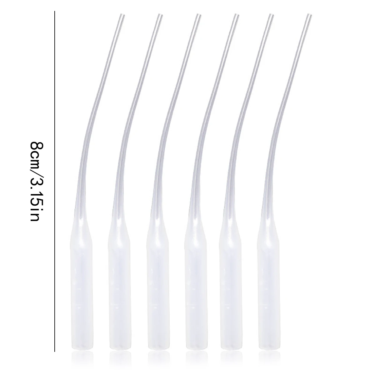 50/100Pcs Glue Dropper Plastic Glue Bottle Tips Glue Extender Precision Applicator Dropping Tube Nozzle For Crafting Lab