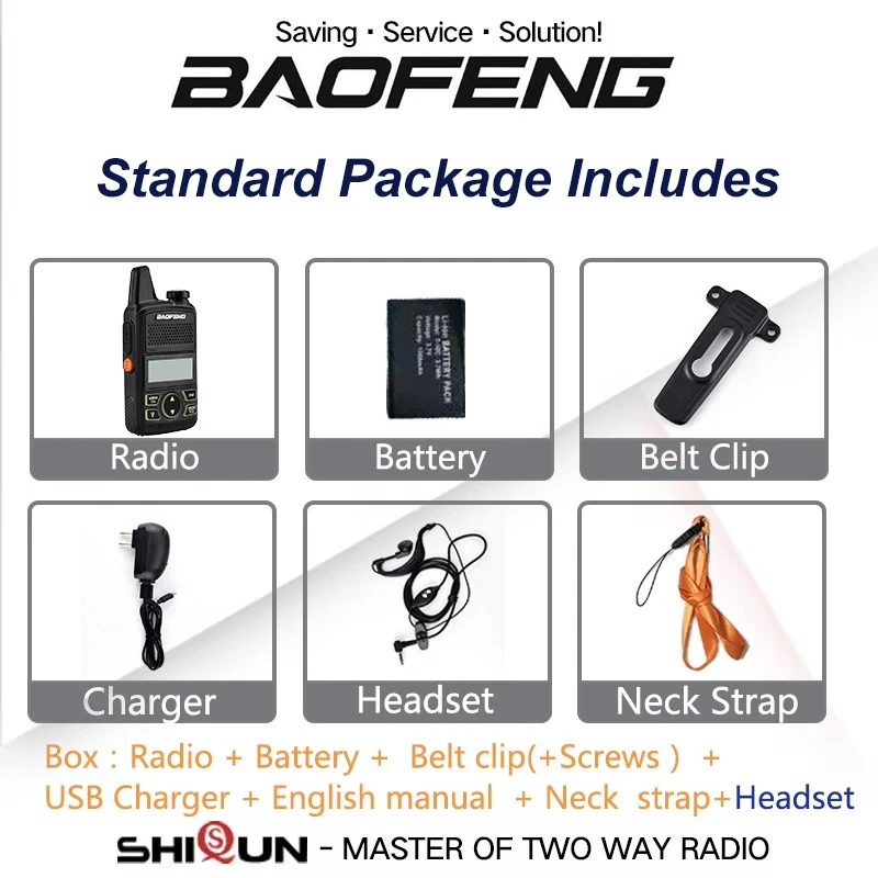 Baofeng BF-T1 MINI Walkie Talkie Kinder Woki Toki USB Ladegerät Kind Intercom HF Transceiver Tragbare CB Ham Radios UHF Sender