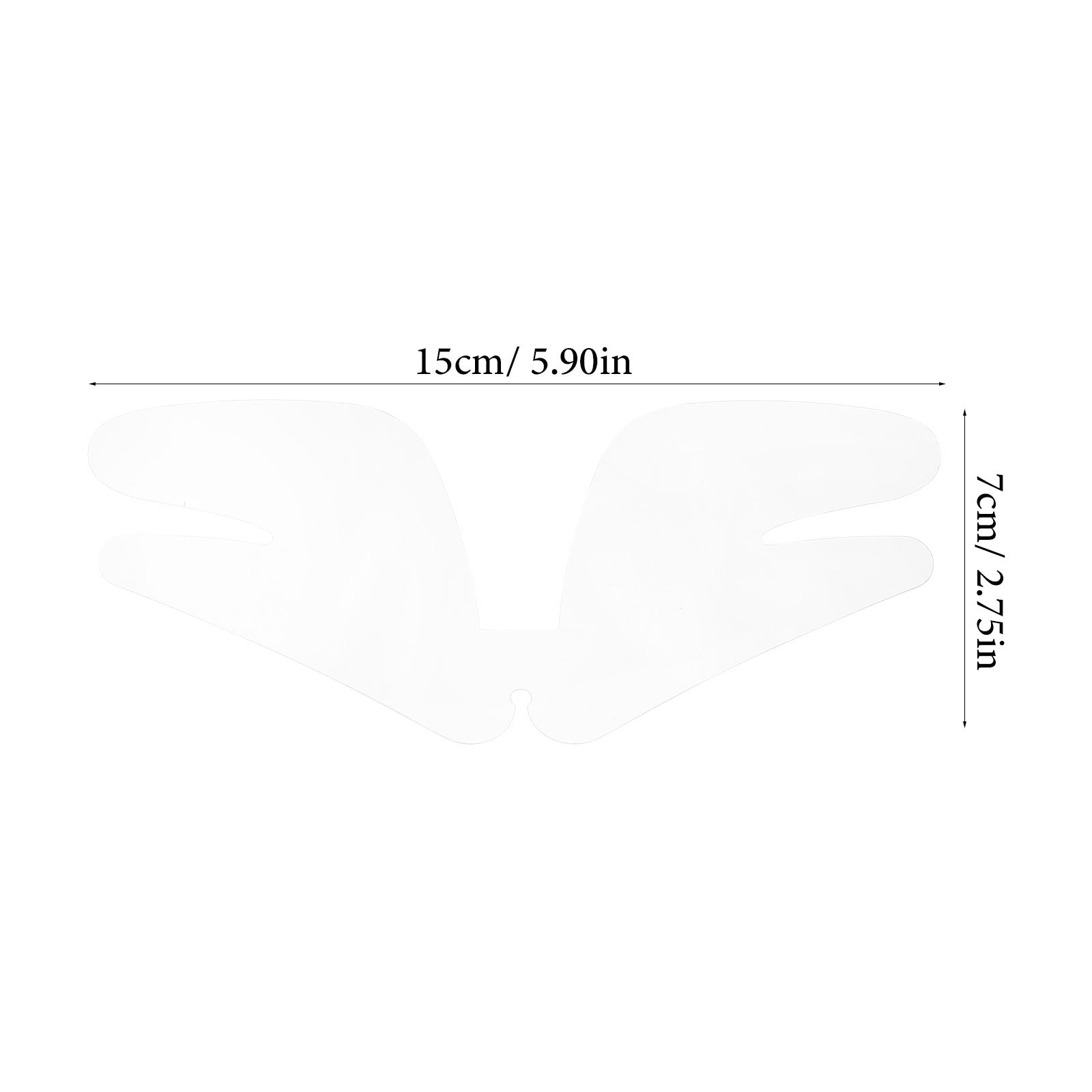 100 stks Vlinder Transparant Shirt Kraag Shaper Ondersteuning Voor Mannen Overhemden Kraag Inserts Shaper