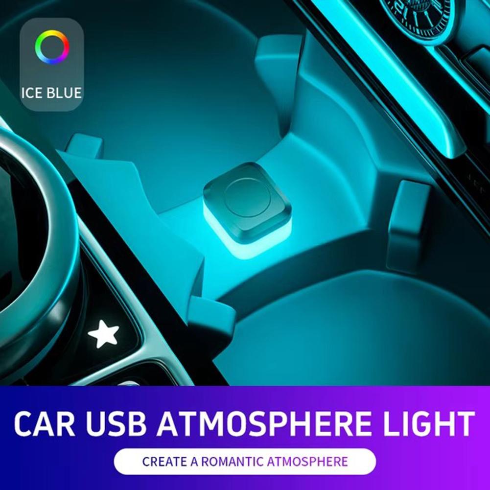 1pcs Mini USB LED Car Light Auto Interior Atmosphere Light Emergency Lamps Auto Colorful Decorative Lamp Car Accessories