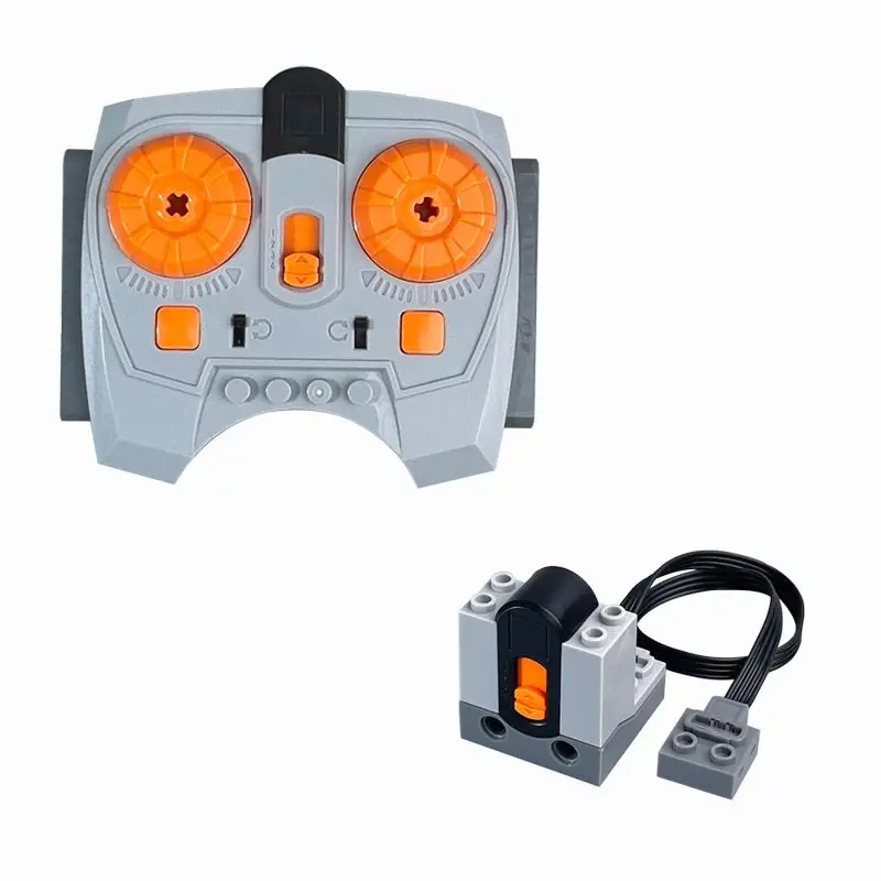 2.4G Speed Adjustable Remote Control Set 8879 w/ 8884 IR Receiver - for MOC Building Blocks RC Cars, Trucks & DIY Toys
