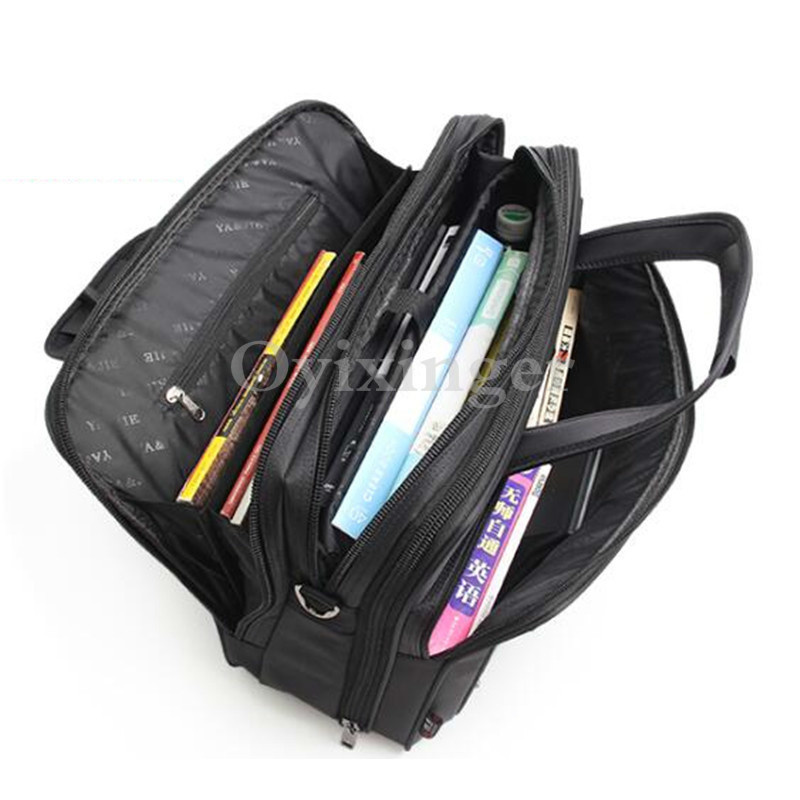 Große Kapazität herren Business Handtaschen Männer Laptop Taschen 16 "17.3" Notebook Computer Tote Taschen Männlichen Crossbody Reise schulter Tasche