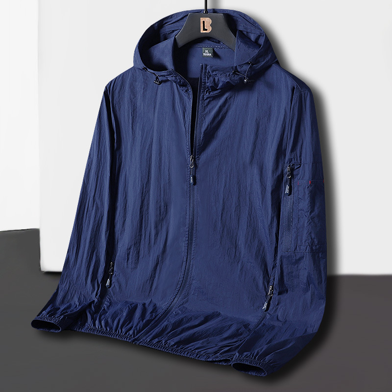 Koreanische Sonnencreme-Reißverschlussjacke, Angelmäntel, atmungsaktiv, Sport, UV-Schutz, schnell trocknende Haut, winddicht