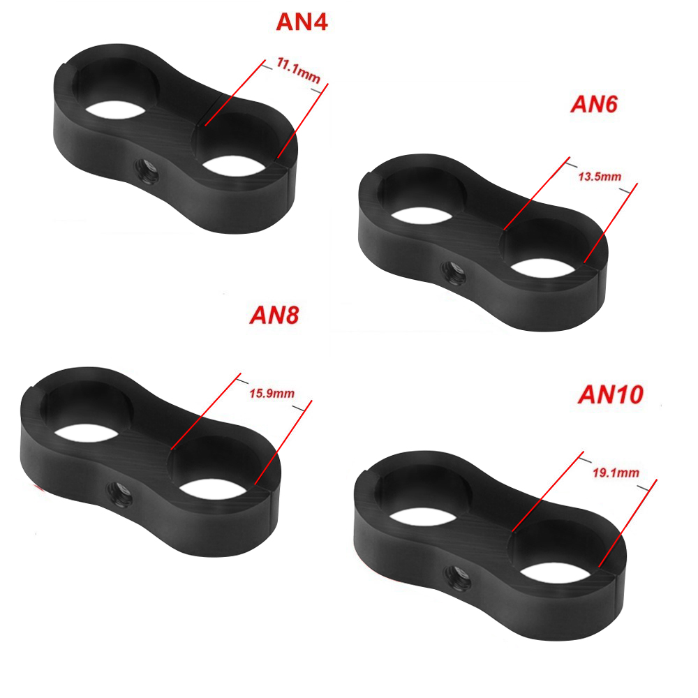 燃料ホース用ユニバーサルアルミキャップ,4 an6,an8,10個,チューブ,分離キット