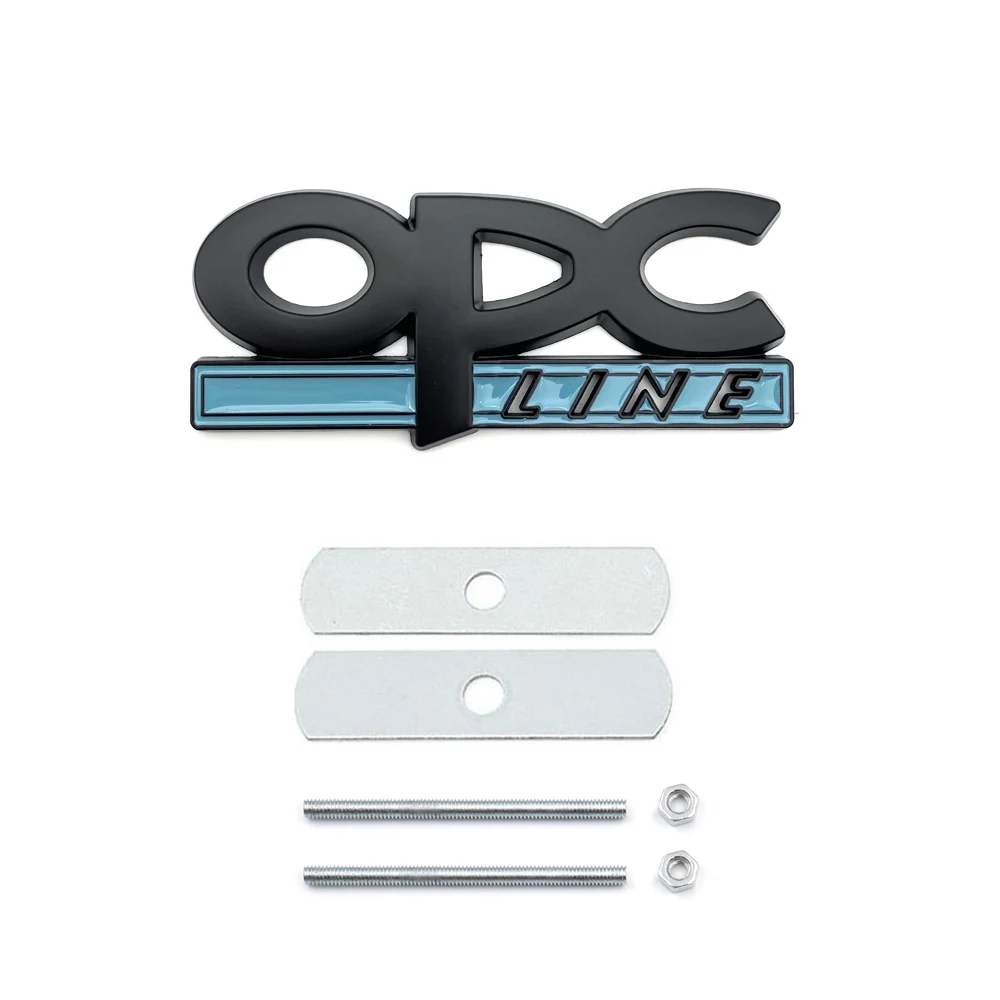 Emblema de línea OPC, insignia de rejilla delantera, pegatinas traseras, Logo para Opel Astra G H J K F Corsa D Zafira B Insignia Mokka Regal, accesorios
