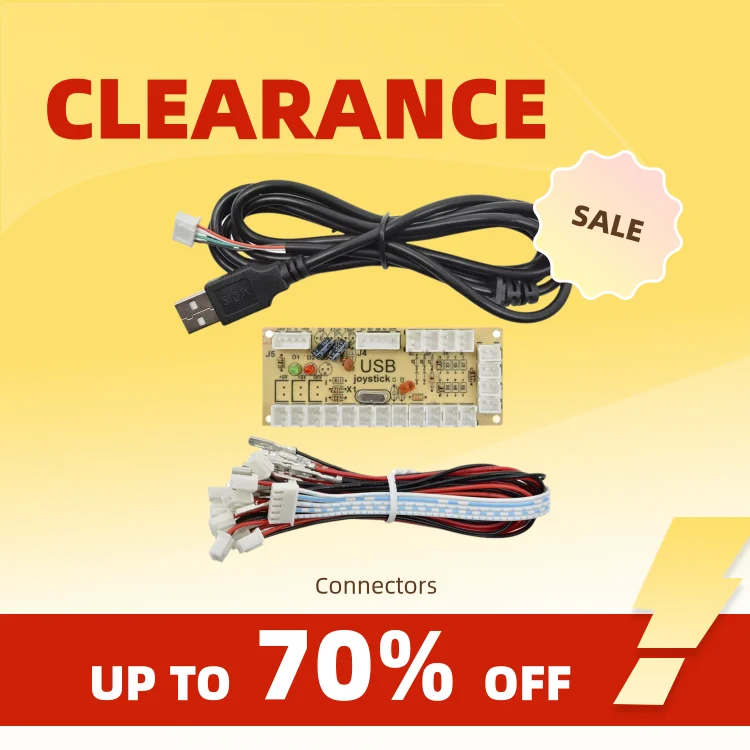 Clearance_Zero Delay Arcade USB Encoder PC zu Joystick Arcade Rocker Platine Steuermodul für MAME 2Pin mit Kabel Push