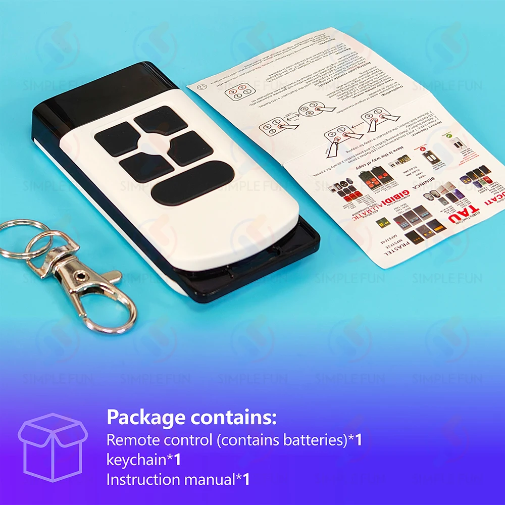 433Mhz 330Mhz 868Mhz Copy Remote Control 12-Channel Nice Came Doorhan 300~915Mhz Duplicator Garage Door Opener Clone Transmitter