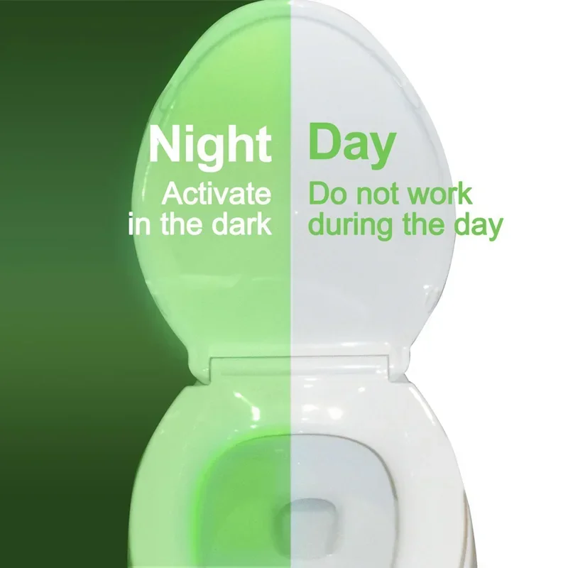 ZK30 Sensor de movimiento PIR inteligente asiento de inodoro luz nocturna 8/16 colores retroiluminación impermeable para inodoro lámpara LED WC luz de inodoro