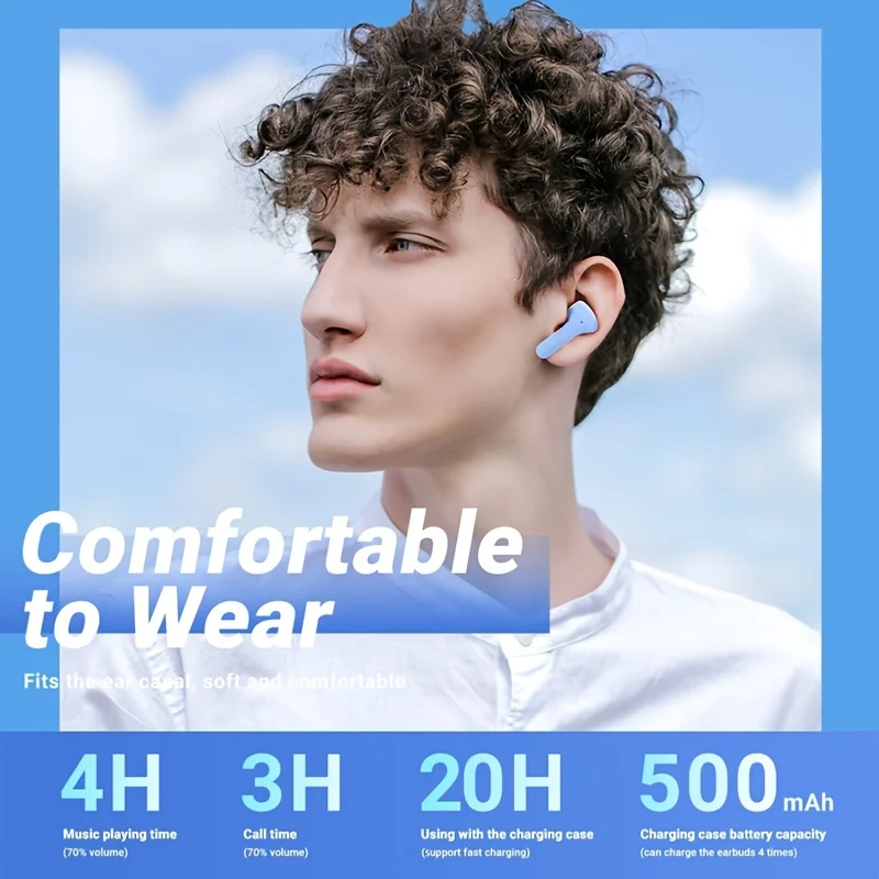 Auricolare Bluetooth wireless originale Cuffie HIFI trasparenti Auricolari audio stereo con display digitale a LED per Xiaomi