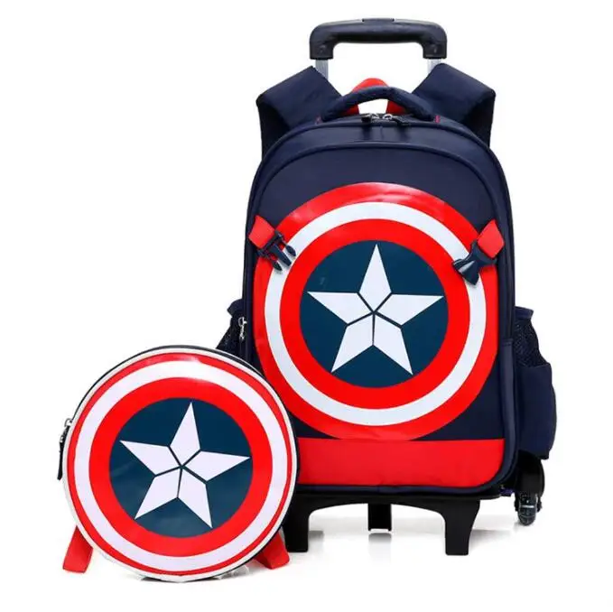 kids School trolley bag for boys Children school wheeled backpack Mochilas  school bag with wheels School Rolling backpack Bags