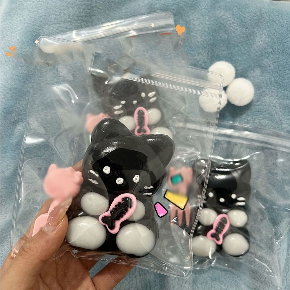 Tpr減圧そわそわおもちゃ、かわいい猫、漫画のクマ、おもちゃ、感覚玩具、ラムフィジェット