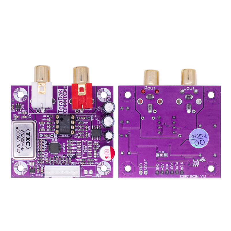 Es9018k2m Decodier karte Hifi DAC Digital Audio Soundkarte Encoder i2s Koaxial eingang 24/192khz für Himbeer Pi 2b 3b 3b 4b