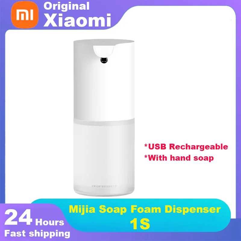 Xiaomi Mijia-自動石鹸ディスペンサー,誘導フォームディスペンサー,ハンドウォッシャー,USB充電式,発泡機,家電,1秒