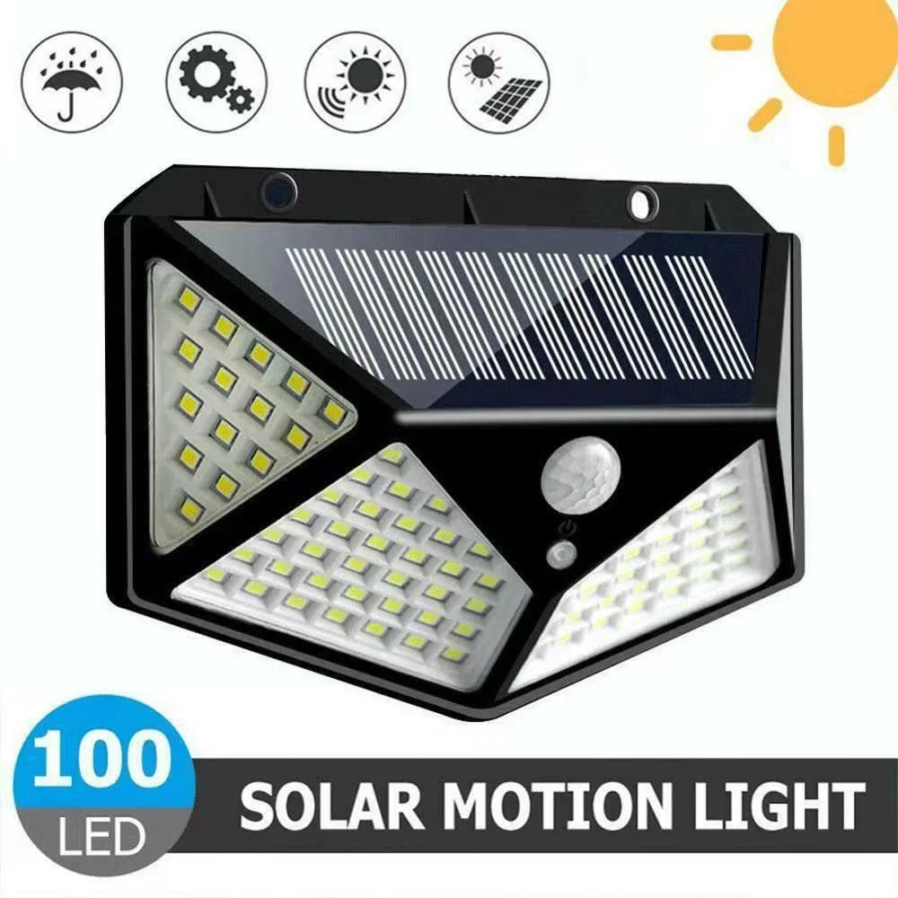 Luces solares LED para exteriores, lámpara Solar externa impermeable, Sensor de movimiento, luces de jardín, energía Solar, luz Solar, patio, pared, farola