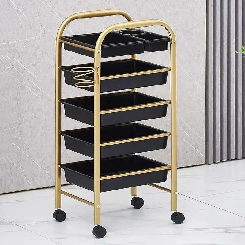 Wózek Wózek Estetyka Toaletka Zakupy Fryzjer Elegancki Fryzjer Organizer Carrello Estetista Spa Meble Pomocnicze