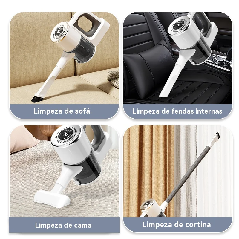 Multifuncional sem fio aspirador de mão sem fio recarregável aspirador automático para casa & carro & pet mini aspirador