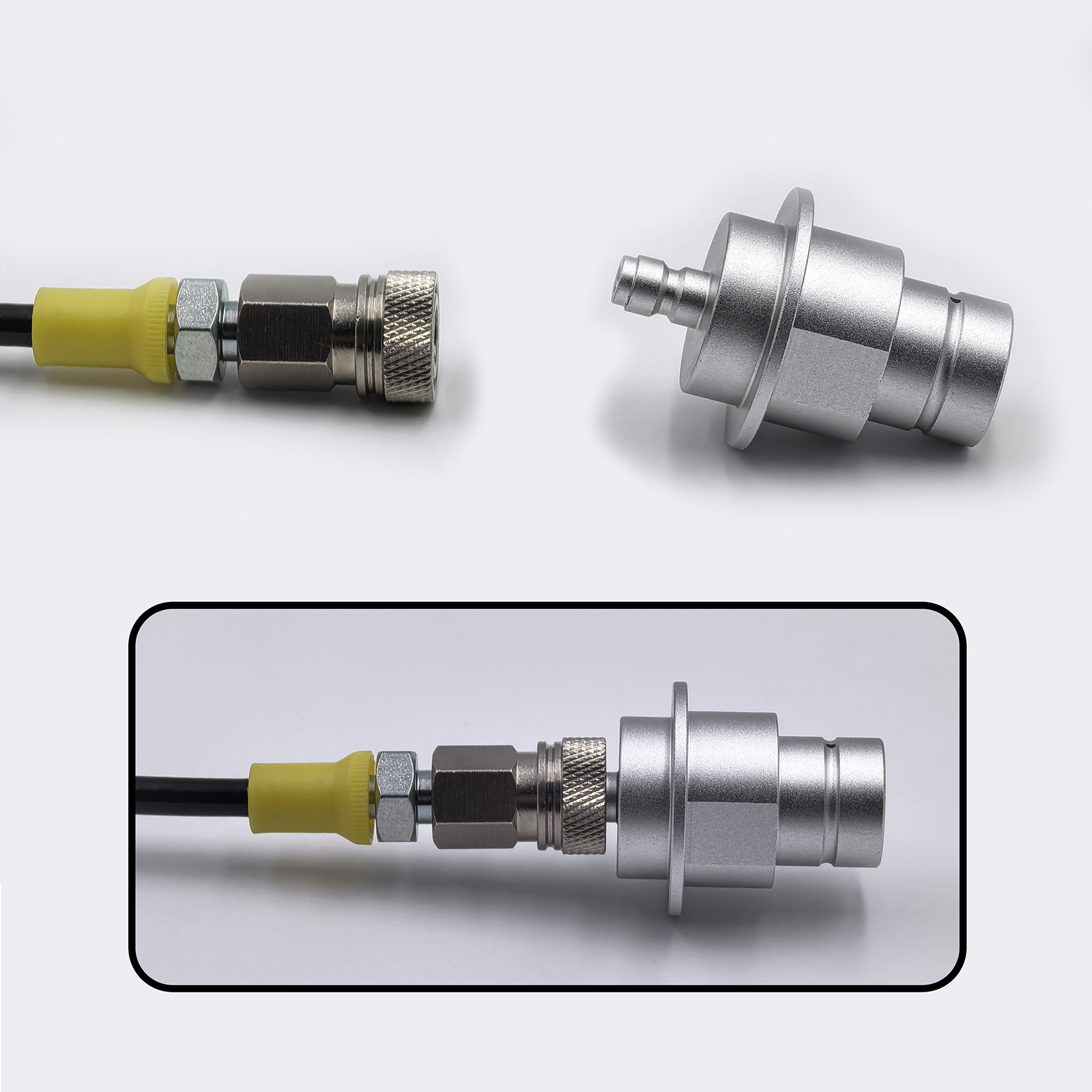 Sodastream Soda Maker Terra DUO Art to CO2 Tank Cylinder Adapter Kit W21.8-14 G3/4 CGA320 with Quick Disconnect Connector