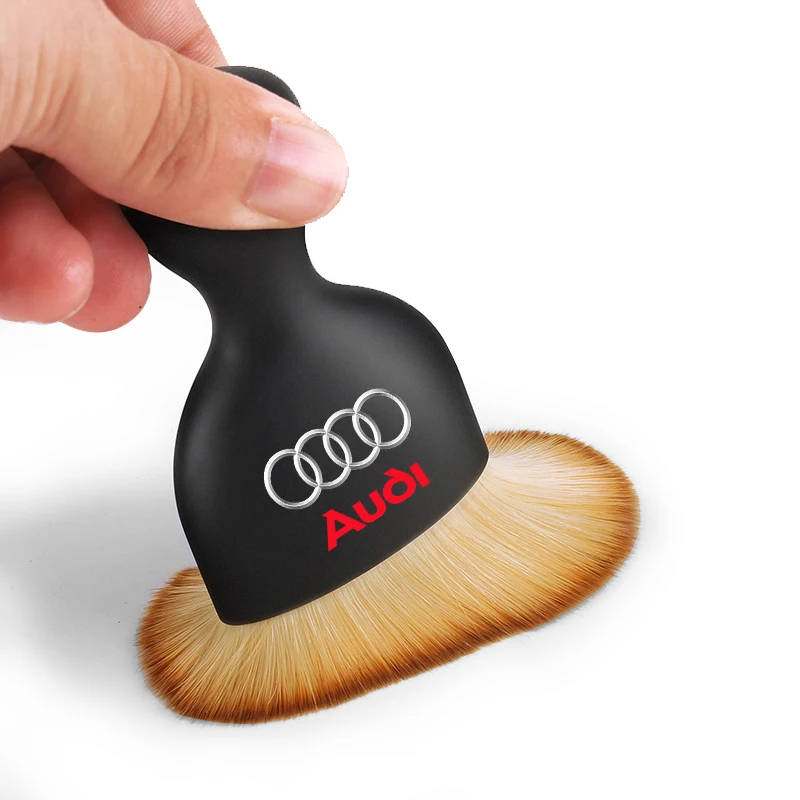 Escova macia para limpeza interior de carro, ferramenta removedora de poeira para audi q3 q5l q7 q2l s4 s5 s6 s7 s8 tt rs3 rs4 a6l a4l a3 a4 a7 acessórios