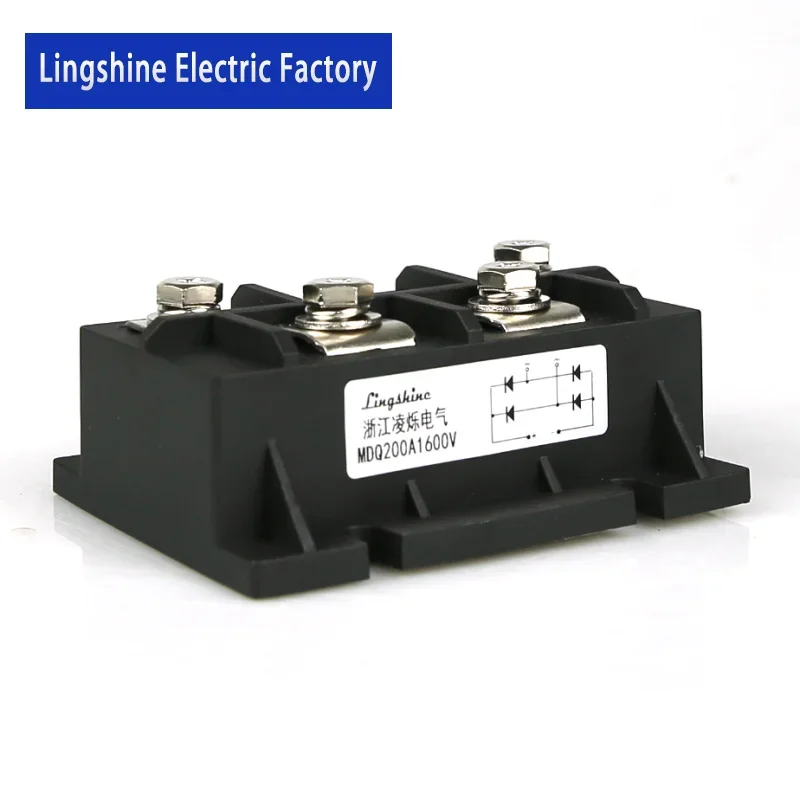 1pieces MDQ200A 3-Phase Diode Bridge Rectifier 200A Amp 1600V Three Phase Bridge Rectifier