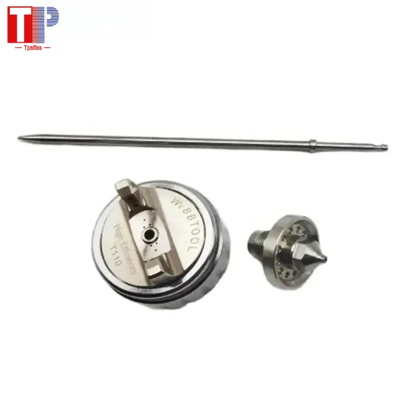 Tpaitlss T110 TE20 Пистолет-распылитель Pro Lite 1,3 мм/1,8 мм Комплект насадок для краски Крышка пистолета Игла из трех частей