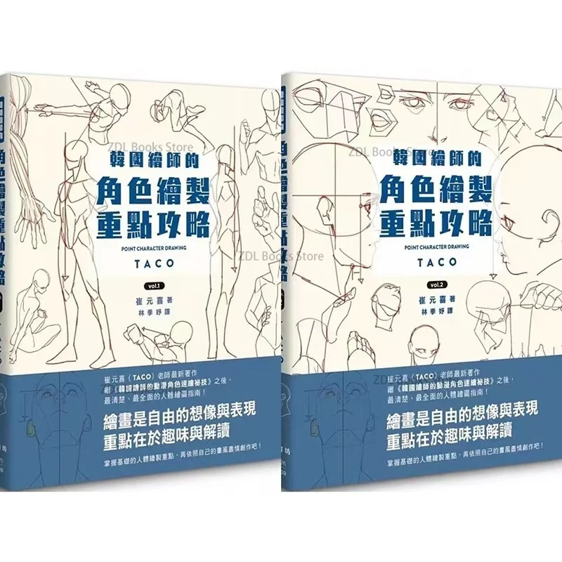 Новый PUNKT CHARACTER DRAWING TACO Корейский художник с анимационным персонажем Быстрое произведение искусства Книга Китайская версия Livros Art