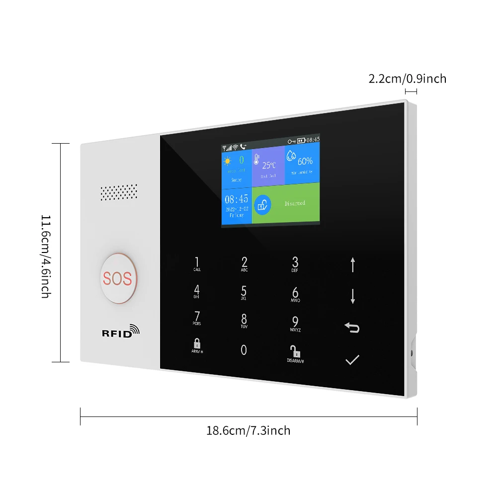 WIFI GSM Nhà Hệ Thống Báo Động Cho Tuya Cuộc Sống Thông Minh Ứng Dụng Có Cảm Biến Chuyển Động Báo Tương Thích Với Alexa & google