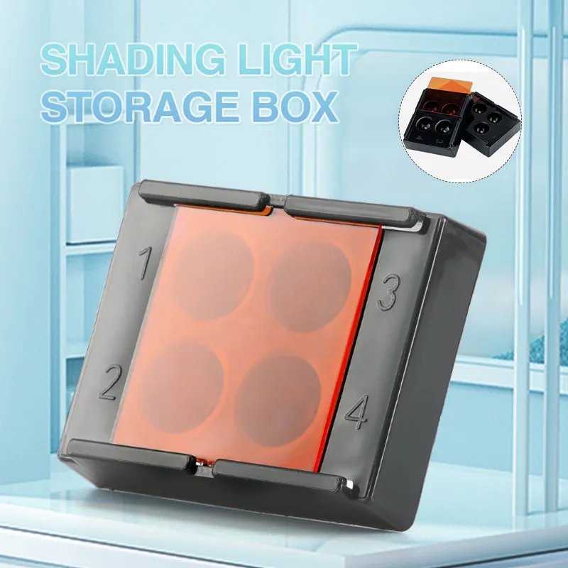 4/8 ช่องทันตกรรมเรซิ่น Shade Light กล่องเก็บทันตกรรม Palette พร้อมฝาครอบทันตกรรมวีเนียร์กล่องผสม Hood กรณีแรเงา Organizer เครื่องมือ