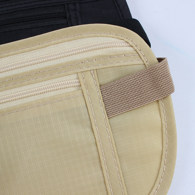 Riñonera Invisible de viaje para hombre y mujer, bolsa de cintura para pasaporte, cinturón de dinero, billetera de seguridad oculta, bolsa informal