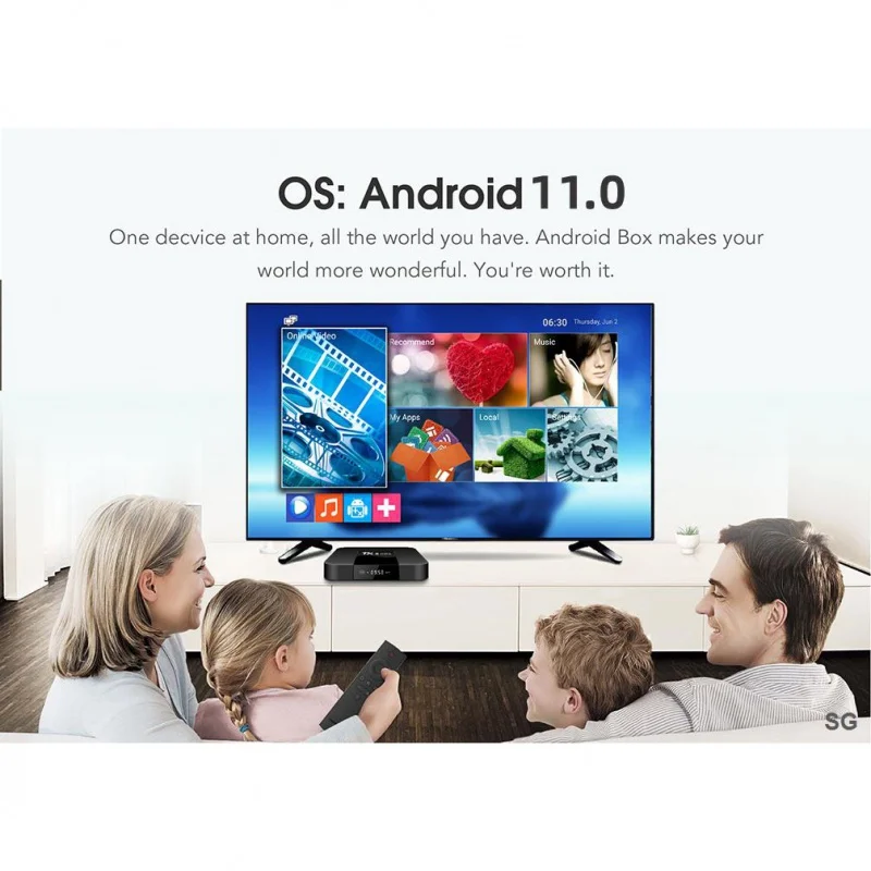 Original Tanix TX3 mini Android 11.0 Allwinner H313 2G 16G 2,4G WiFi 4K TX3 TV Box Smart H. 265 1G 8G TX6 TV-BOX
