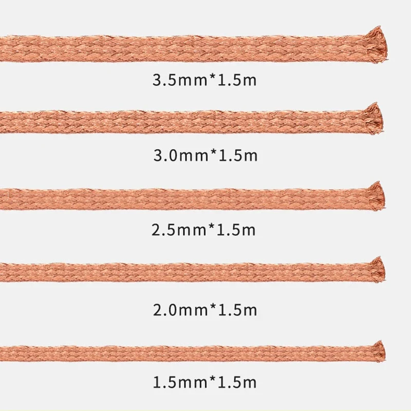 MECHANIC Strong Solder Wick Desoldering Mesh Wire 1.0/1.5/2.0/2.5/3.0/3.5mm 1.5M Length BGA Tin Remover Welding Soldering Tools