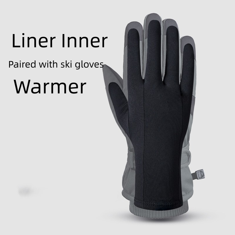 Ski Gloves Black Liner Inner Thin Touchscreen Usefulness Party Gloves Ultralight Sports Full Fingers  Snowboard Accessories